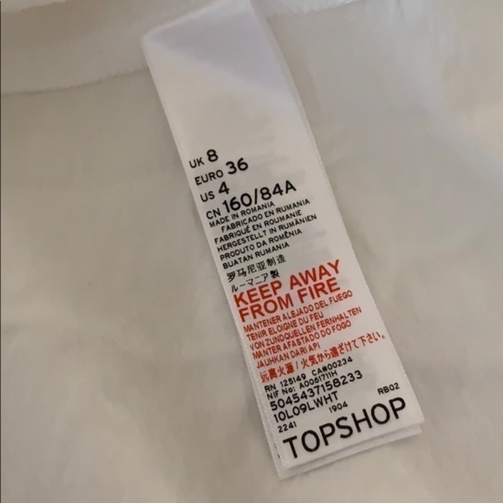 Top Shop White Ruffled Dress - Picture 6 of 7